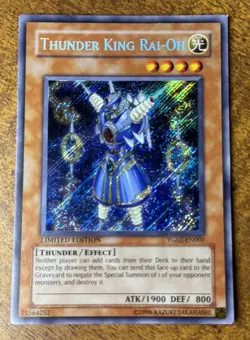 Thunder King Rai-Oh YG02-EN001 YuGiOh GX Manga Promo Card NM - Image 1