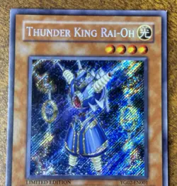 Thunder King Rai-Oh YG02-EN001 YuGiOh GX Manga Promo Card NM - Image 2