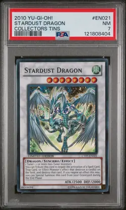 Yugioh Limited Edition Stardust Dragon Collectors Tin CT05-EN021 PSA 7 - Image 1
