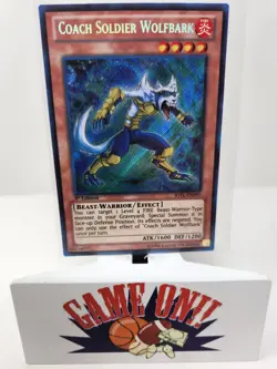 YuGiOh Coach Soldier Wolfbark JOTL-EN093 1st Edition Secret Rare LP - Image 1