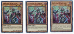 Yugioh Vampire Sorcerer X3 Ultra Rare GFP2-EN070 1st Playset - Image 1