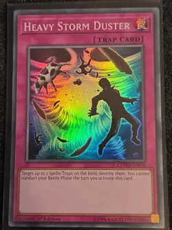 Yugioh Heavy Storm Duster COTD-EN076 Super Rare 1st Ed NM - Image 1