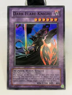 Yugioh - Dark Flare Knight - DCR-017 Dark Crisis - Unlimited - Super Rare - NM - Image 1
