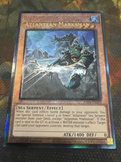 Atlantean Marksman 1st Misprint Prismatic Ultimate Rare RA04-EN009 YUGIOH - Image 1
