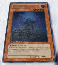 Yugioh 1x Zombie Master TAEV-EN039 1st Edition Ultimate Rare Near Mint - Image 5