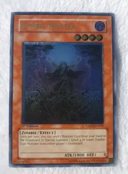 Yugioh 1x Zombie Master TAEV-EN039 1st Edition Ultimate Rare Near Mint - Image 1