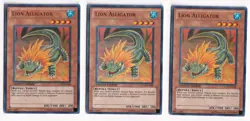 3x (M/NM) Lion Alligator - LC02-EN008 - Ultra Rare - Limited Edition YuGiOh - Image 1