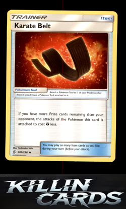 Karate Belt 201/236 Pokemon Uncommon SM - Unified Minds Card NM - Image 1