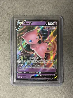 Mew V 113/264 Fusion Strike Holo Pokemon TCG Trading Card Game-MINT - Image 1