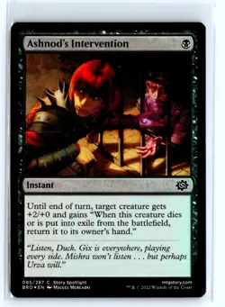 FOIL Ashnod's Intervention The Brothers' War - MTG Magic the Gathering Card - Image 1
