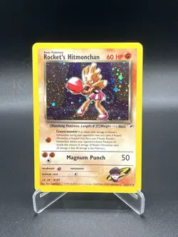 Rocket's Hitmonchan 11/132 Gym Heroes Pokemon Card LP - Image 1