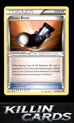 Heavy Boots 141/162 Pokemon Uncommon XY - BREAKthrough Card NM - Image 1