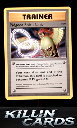 Pidgeot Spirit Link 81/108 Pokemon Uncommon XY - Evolutions Card NM - Image 1