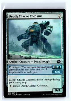 FOIL Depth Charge Colossus The Brothers' War - MTG Magic the Gathering Card - Image 1