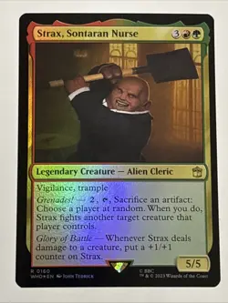 MTG Universes Beyond: Doctor Who Strax, Sontaran Nurse Foil 0160 NM Rare - Image 1