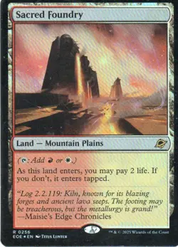 MTG: Edge of Eternities: Foil Sacred Foundry: Lightly Played Condition - Image 1
