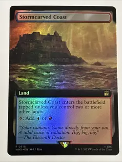 MTG Doctor Who Stormcarved Coast Extended Art Foil 0518 NM Rare - Image 1