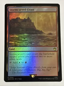 MTG Universes Beyond: Doctor Who Stormcarved Coast Foil 0308 NM Rare - Image 1