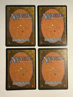 4 x Hymn to Tourach Fallen Empires MTG Cards Signed by Artist Liz Danforth 1994 - Image 2