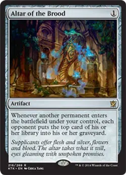 MTG MAGIC THE GATHERING - ALTAR OF THE BROOD - KHANS OF TARKIR - NEAR MINT! - Image 1