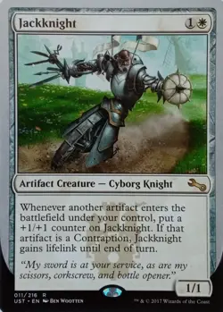 011/216 JACKKNIGHT RARE UNSTABLE MTG CARD - Image 1