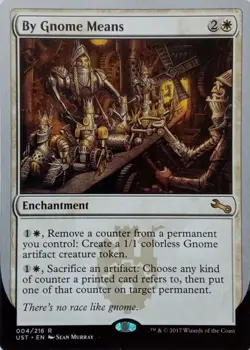 004/216 BY GNOME MEANS RARE UNSTABLE MTG CARD - Image 1