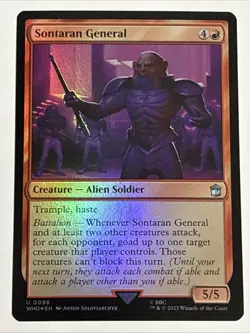 MTG Universes Beyond: Doctor Who Sontaran General Foil 0096 NM - Image 1