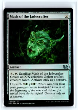 FOIL Mask of the Jadecrafter The Brothers' War - MTG Magic the Gathering Card - Image 1