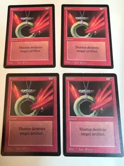 Magic the Gathering MTG Shatter Beta NM- Playset (4) (Beta Bob) - Image 1