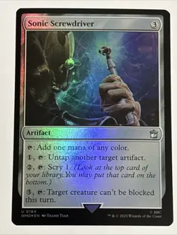 MTG Universes Beyond: Doctor Who Sonic Screwdriver Foil 0184 NM - Image 1