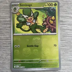 Simisage 005/086 Master Ball Reverse Holo - English Black Bolt Pokemon - NM - Image 1