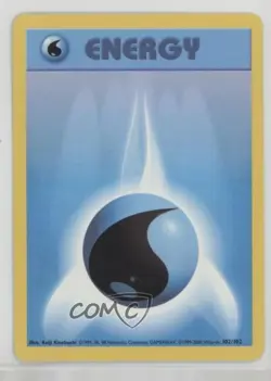 Water Energy 1999-2000 Printing Pokemon Base Set #102 1999 0jf5 - Image 1