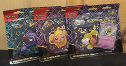 Pokemon Paldean Fates Tech Sticker Collection COMPLETE SET OF 3 - SEALED NEW - Image 1