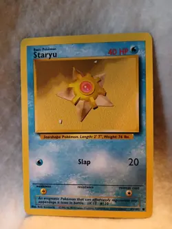 Pokemon TCG Staryu Base Set 065/102 Regular Common LP - Image 1