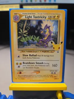 Light Toxtricity SWSH137 Celebrations Holo Black Star Promo Pokemon TCG 2021 NM - Image 2