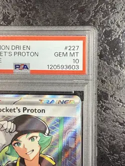 2025 POKEMON DRI EN TEAM ROCKETS PROTON UL TRA RARE #227 GEM MT PSA 10 - Image 2