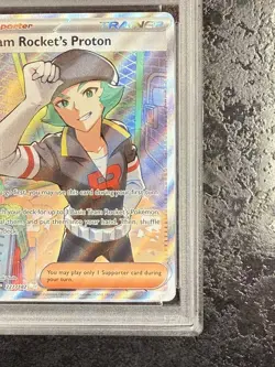 2025 POKEMON DRI EN TEAM ROCKETS PROTON UL TRA RARE #227 GEM MT PSA 10 - Image 4