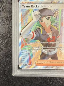 2025 POKEMON DRI EN TEAM ROCKETS PROTON UL TRA RARE #227 GEM MT PSA 10 - Image 5