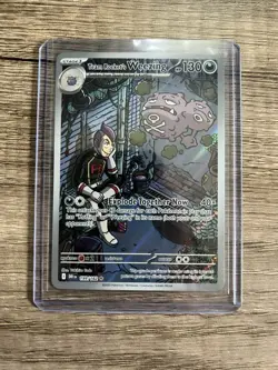 Team Rocket's Weezing 199/182 Illustration Rare - Destined Rivals Pokemon TCG - Image 1
