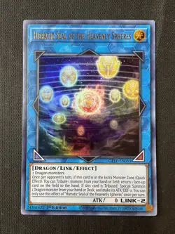 Yugioh #GFTP-EN053 Hieratic Seal of the Heavenly Spheres 1st Ed Ultra Rare LP - Image 1