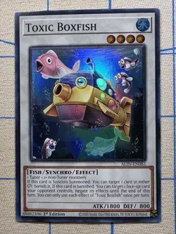 Toxic Boxfish - ALIN-EN085 - Super Rare - 1st Edition - YuGiOh! Card - Image 1