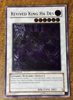 Revived King Ha Des Ultimate Rare 1st Edition CSOC-EN044 YuGiOh Card NM - Image 1