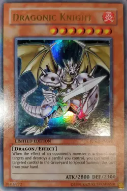Yugioh 2013 Dragonic Knight UR Limited Ed. JUMP-EN026 Near Mint - Image 1