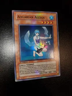 Yugioh 2007 Aquarian Alessa SR 1st Ed. TAEV-EN020 Near Mint - Image 2