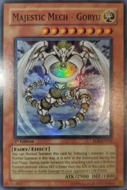 Yugioh 2006 Majestic Mech - Goryu SR 1st Ed. EOJ-EN016 Near Mint - Image 1