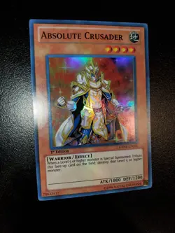 Yugioh 2011 Absolute Crusader SR 1st Ed. GENF-EN036 Near Mint - Image 2
