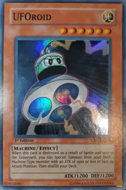Yugioh 2005 UFORoid SR 1st Ed. CRV-EN010 Near Mint - Image 1