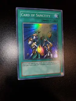 Yugioh 2005 Card Of Sanctity SR TLM-EN037 Near Mint - Image 2
