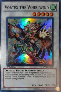 Yugioh 2011 Vortex The Whirlwind SR 1st Ed. STOR-EN000 Near Mint - Image 1