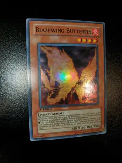 Yugioh 2007 Blazewing Butterfly SR 1st Ed. TAEV-EN089 Near Mint - Image 2